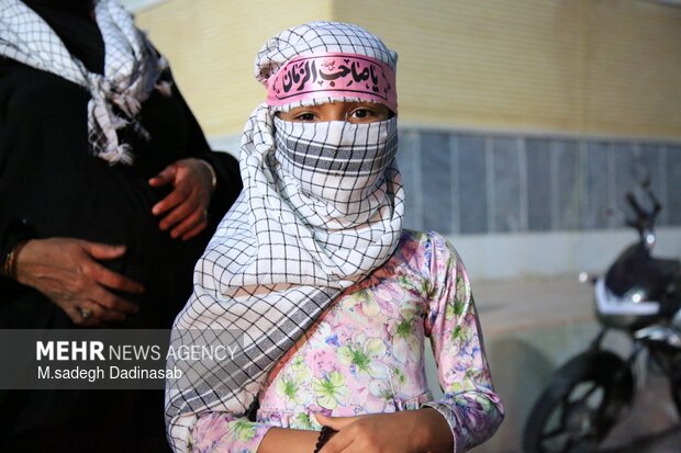 اجتماع دختران جان فدای ایران در جزیره قشم