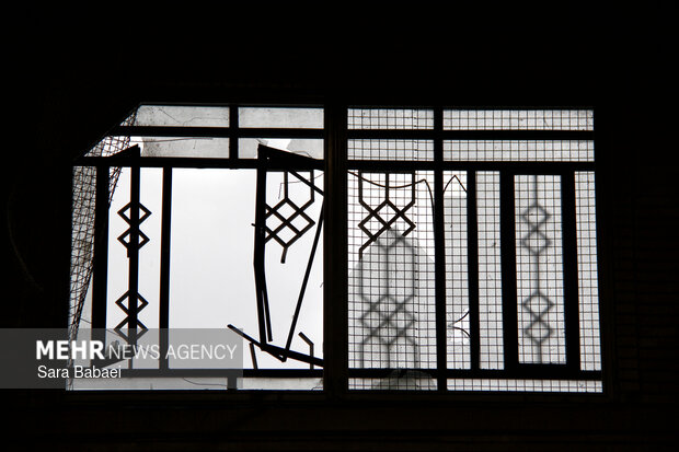 خسارات حمله آمریکایی-صهیونیستی به سالن ورزشی روانسر