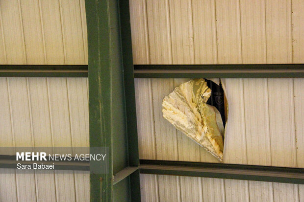 خسارات حمله آمریکایی-صهیونیستی به سالن ورزشی روانسر