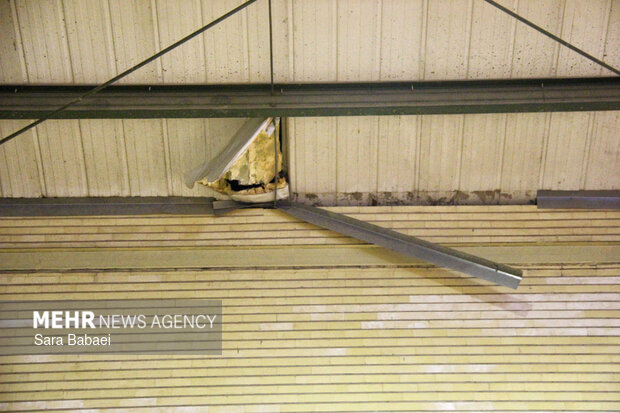 خسارات حمله آمریکایی-صهیونیستی به سالن ورزشی روانسر