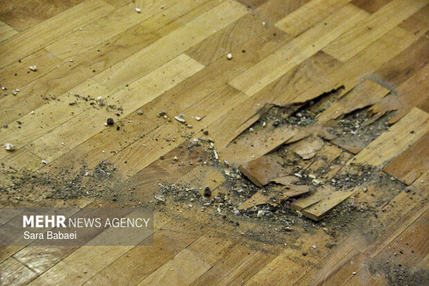 خسارات حمله آمریکایی-صهیونیستی به سالن ورزشی روانسر