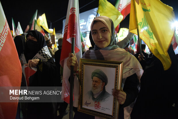 People in Mashhad denounce US-Israel attack, back Lebanon
