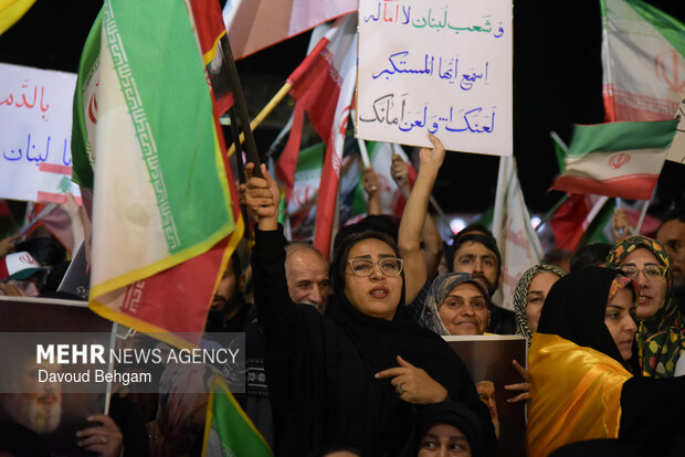 People in Mashhad denounce US-Israel attack, back Lebanon
