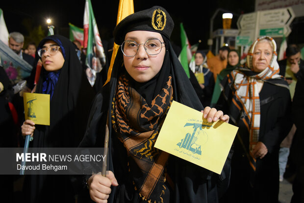 People in Mashhad denounce US-Israel attack, back Lebanon
