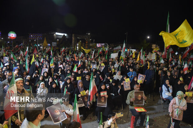 People in Mashhad denounce US-Israel attack, back Lebanon
