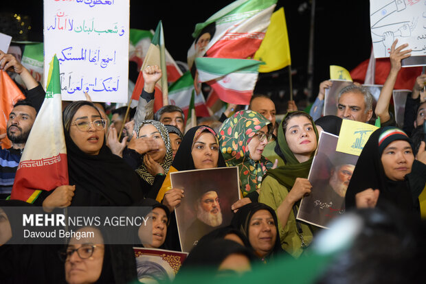 People in Mashhad denounce US-Israel attack, back Lebanon
