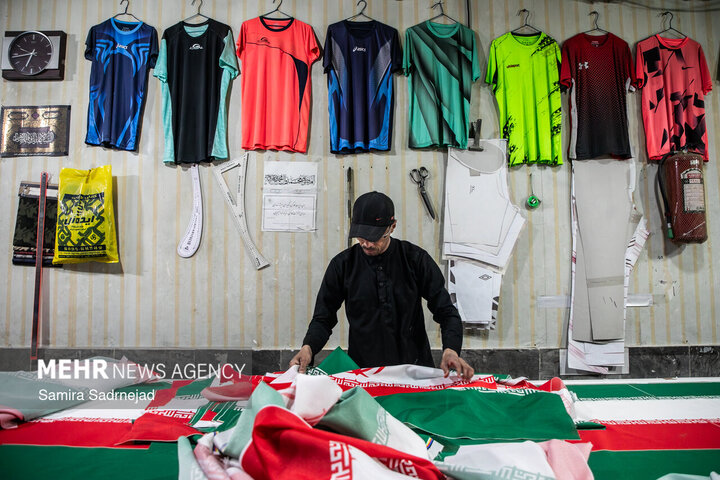 کارگاه جهادی دوخت پرچم ایران