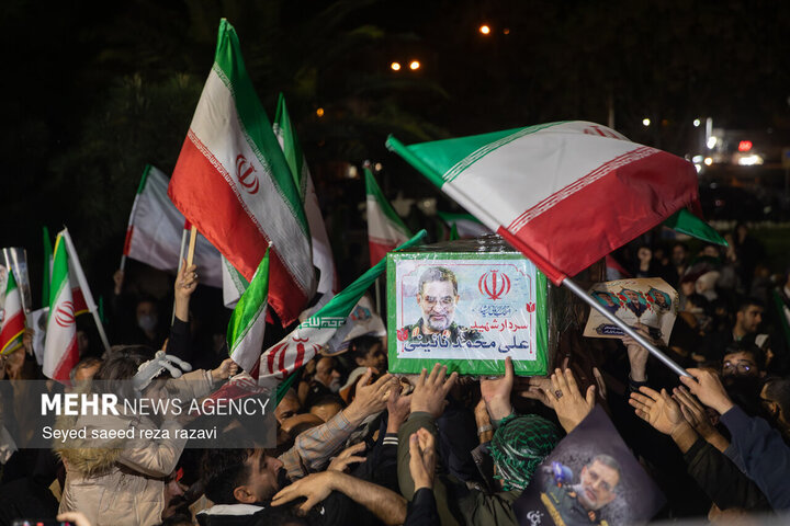 مراسم وداع با پیکر سردار شهید علی‌محمد نائینی