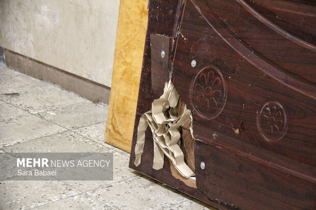 خسارات حمله آمریکایی-صهیونیستی به دبستان قدیمی «سمیه» روانسر