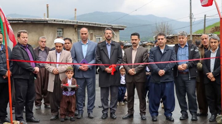 طرح هادی روستای بناوچله مریوان به بهره‌برداری رسید