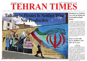 Front pages of Iran’s English dailies on April 22