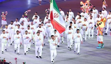 رژه متفاوت کاروان ورزش ایران؛ پیام «شهدای دنا» به مردم قهرمان + عکس