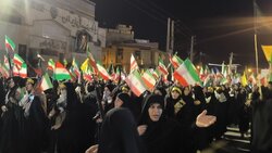 تجمع دختران جان فدای ایران در دهدشت