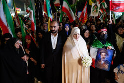 اجتماع شبانه مردم اهواز