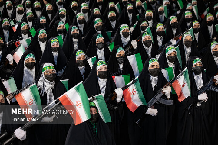 رزمایش دختران جان فدا در گرگان