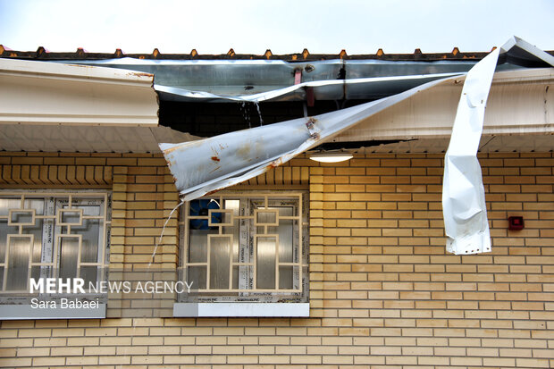 آثار خسارت به استخر نوساز «بهار» روانسر در حمله آمریکایی-صهیونیستی