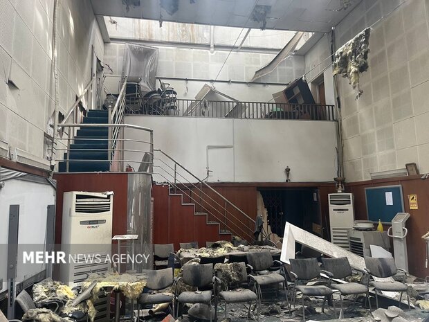 آسیب شدید به آکادمی ملی بیلیارد و اسنوکر در حملات صهیونی + عکس