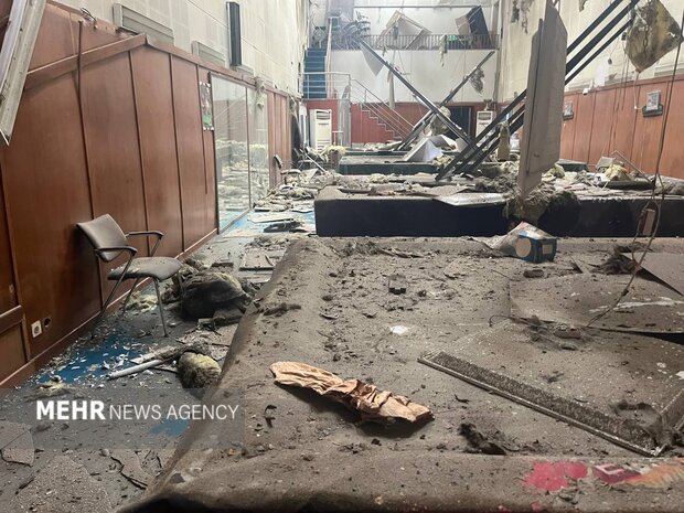 آسیب شدید به آکادمی ملی بیلیارد و اسنوکر در حملات صهیونی + عکس