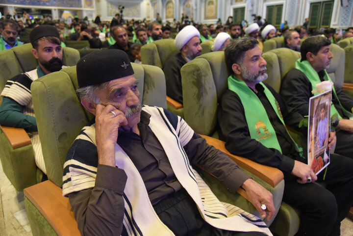 مراسم گرامیداشت شهدای میناب در حرم رضوی