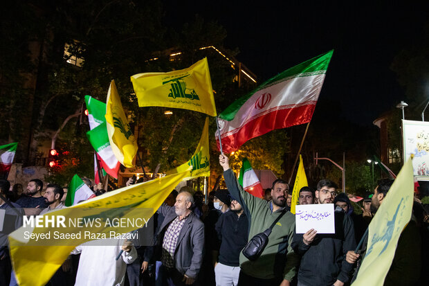 تجمع مردمی در محکومیت جنایات رژیم آمریکایی - صهیونی