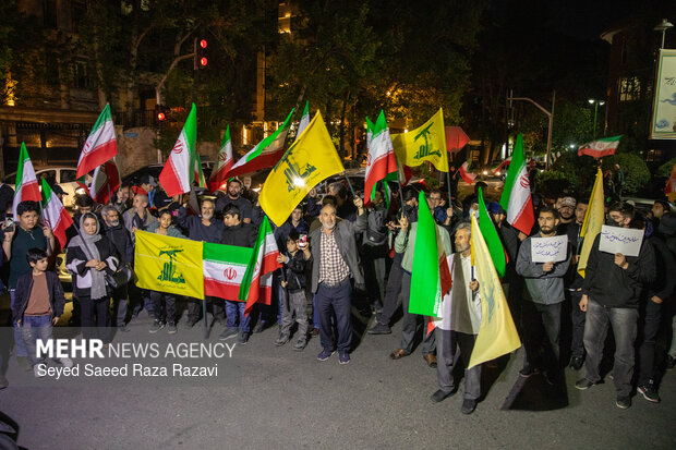 تجمع مردمی در محکومیت جنایات رژیم آمریکایی - صهیونی