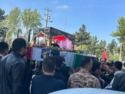 تشییع پیکر مطهر پاسدار شهید اقتدار محمدرضا ابراهیم زاده در چناران