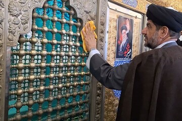 آئین غبارروبی آستان مطهر امامزاده سلیمان بن علی (ع) گناوه برگزار شد