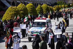 گزارش خبرنگار مهر از اجتماع دختران جانفدای اصفهان در میدان امام