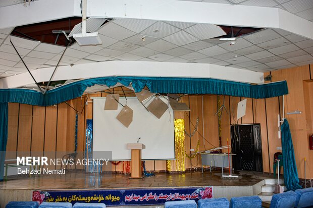 تخریب مراکز آموزشی دیواندره در جنگ رمضان