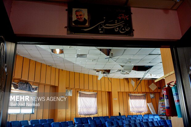 تخریب مراکز آموزشی دیواندره در جنگ رمضان