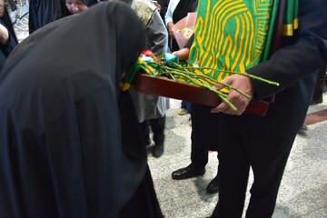 تجدید میثاق خادمیاران رضوی با شهدای نوش آباد