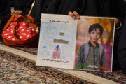 «من ایران را دوست دارم» آخرین مشق  یکی از کودکان شهیدِ مدرسه میناب