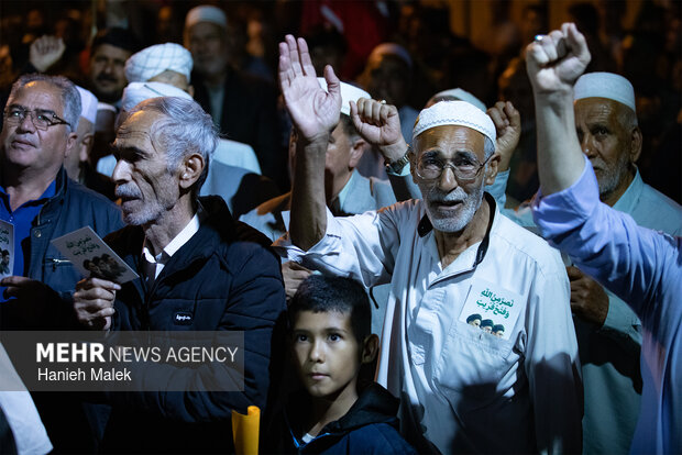 پنجاه و پنجمین شب از تجمعات در گلستان