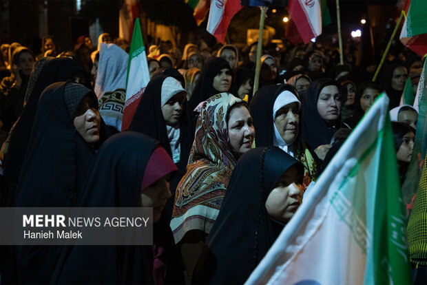 پنجاه و پنجمین شب از تجمعات در گلستان