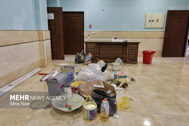 آثار تجاوزات آمریکایی - صهیونی درمدرسه علوی و کارا تبریز