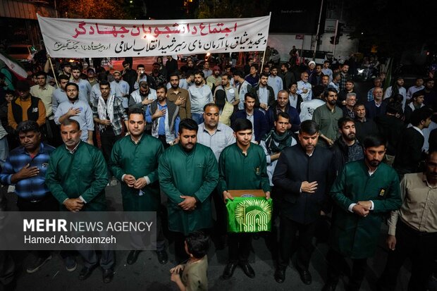 اجتماع دانشجویان جهادگر و تجدید میثاق با آرمان‌های رهبر شهید انقلاب