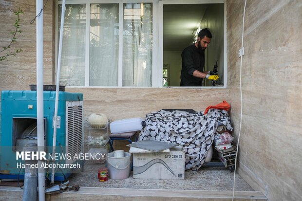 گروه‌های جهادی، پای کار بازسازی مناطق آسیب دیده در جنگ