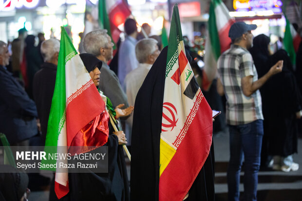 اجتماع حمایت از رزمندگان در مقابله با دشمن آمریکایی - صهیونی