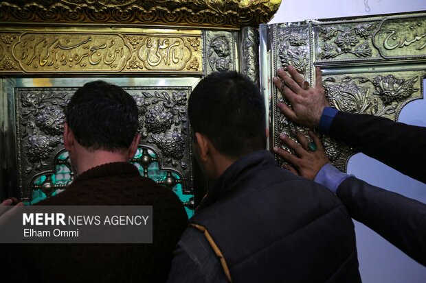 استقبال مردمی از بیرق رضوی در سنندج