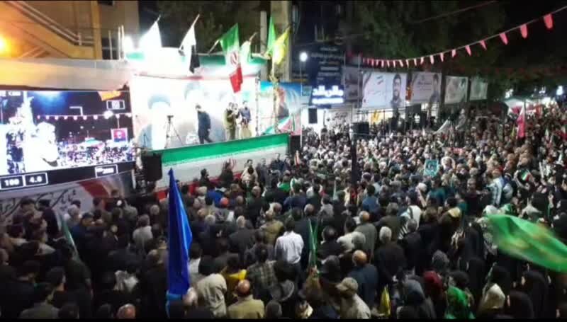 تصاویر هوایی از اجتماع پرشور خرم‌آبادی‌ها