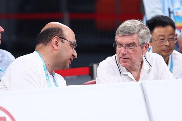 دیدار و گفتگوی «توماس باخ» با دبیرکل کمیته ملی المپیک ایران