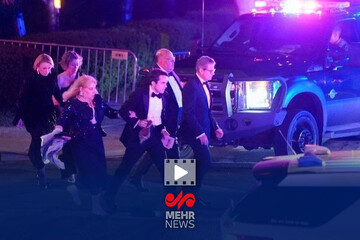 تصاویری از تیراندازی در ضیافت شام ترامپ با خبرنگاران