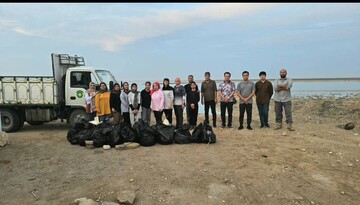 ساحل خور سلطانی بوشهر پاکسازی شد