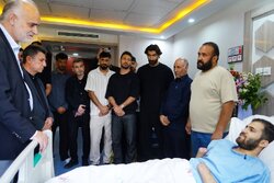 اعضای تیم ملی فوتبال با «جانباز بزرگ ایران» دیدار کردند