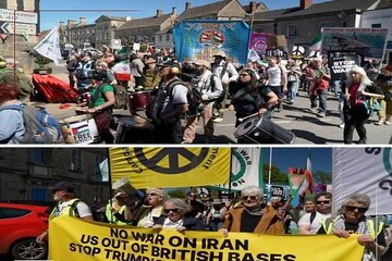 Brits protest US use of UK bases against Iran