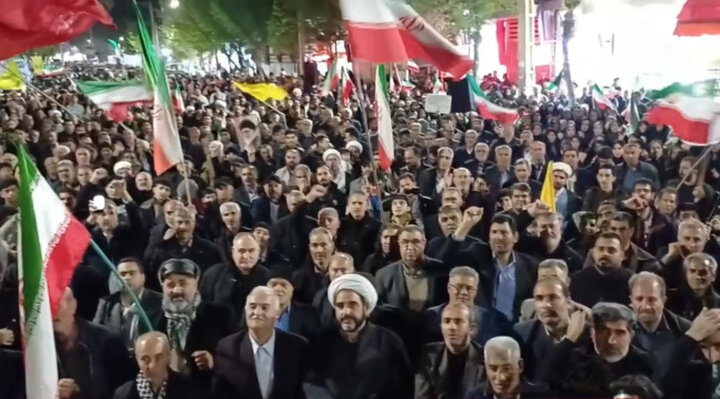 مردم میاندوآب همچنان در میدان؛ تجمع موج ۶۳ پرشورتر از هر شب