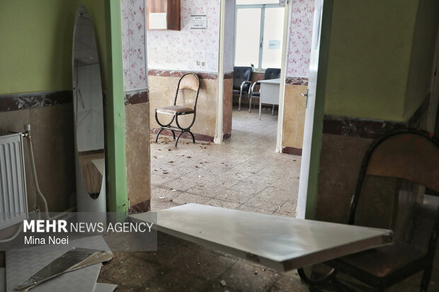 آثار تجاوزات آمریکایی - صهیونی در مدرسه باغچه‌بان تبریز