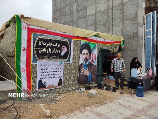 برپایی ۶۵ موکب خدمترسانی توسط گروههای جهادی بسیج سازندگی دشتی