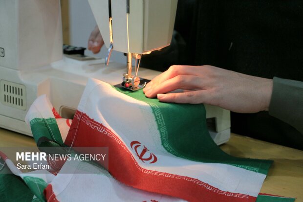 کارگاه جهادی دوخت پرچم ایران