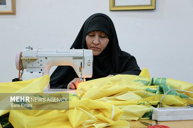 کارگاه جهادی دوخت پرچم ایران